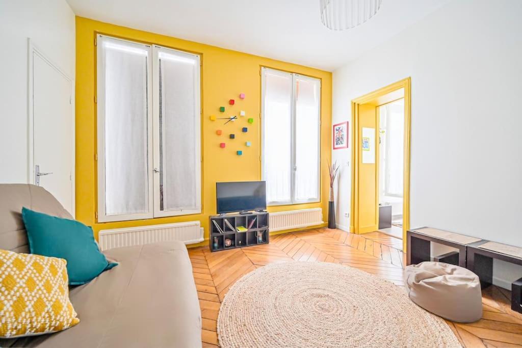 Radiant Flat - Spacious Studio Apartment - Marais Paris Exteriör bild